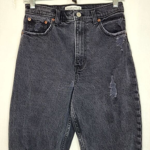 Abercrombie & Fitch The 90s Straight Ultra High Rise Curve Love Jeans Size 4R - Picture 2 of 9